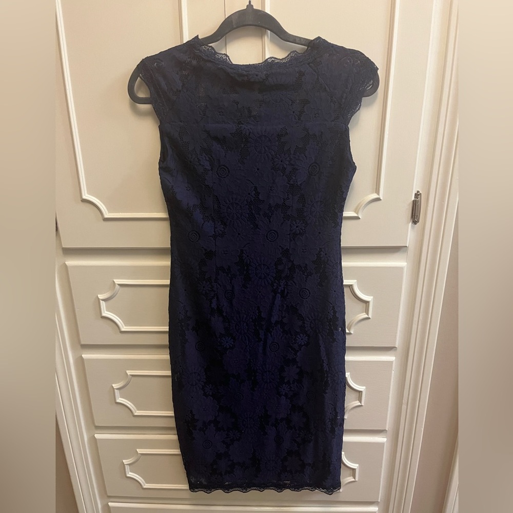 Beautiful navy blue lace dress, small
